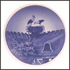 Royal Copenhagen Plaquette - Storks Nesting