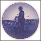 Royal Copenhagen Plaquette - The Stockingmaker, Herning