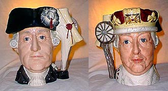 Royal Doulton Character Jug - George III and George Washington