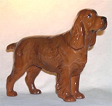 Royal Doulton Beswick Animal Figurine - Cocker Spaniel Horseshoe Primula