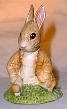 Royal Doulton Beatrix Potter Figurine - Benjamin Bunny Sat On A Bank