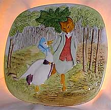 Royal Doulton Beatrix Potter Wall Plaque - Jemima Puddle-Duck With Foxy Whiskered Gentleman