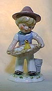 Boy Carrying Eggs Lore Blumenkinder Figurine