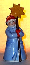 Boy With Pole, Star At Top Figurine