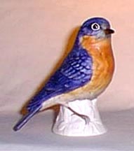 Bluebird Bird Figurine