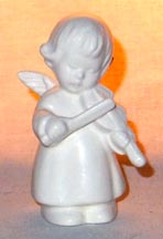 Angel With Violin (White) Religious Figurine