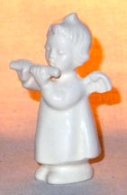 Angel With Flute (White) Religious Figurine