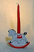 Rocking Horse Candle Holder Figurine