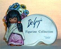 Flower Girl Plaque Degrazia Figurine