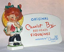 Dealer Display Plaque Charlot Byj 'Redheads' Figurine