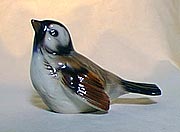 brown bird figurine