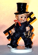 Chimney Sweep With Ladder Child Figurine