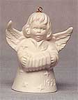 1979 Angel With Accordian - White Angel Bell