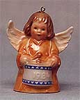 1984 Angel With Drum - Orange Angel Bell