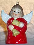 1986 Angel With Bells - Red Angel Bell