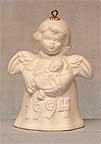 1994 Angel With Doll - White Angel Bell
