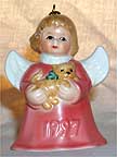 1997 Angel With Kitten - Red Angel Bell