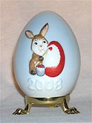 2008 Painting Bunny Annual Easter Egg