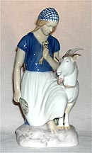 Bing & Grondahl Figurine - Girl with Goat