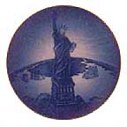 Christmas Eve At The Statue Of Liberty collector plate by Christopher Magadini