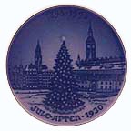 Yule Tree In Square collector plate by Hans Flugenring