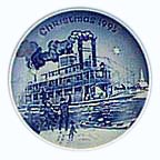 Christmas Eve At The Mississippi collector plate by Jack Woodson