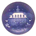 Christmas In Williamsburg collector plate by Jack Woodson