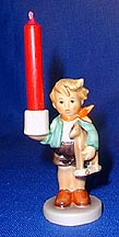 Goebel M I Hummel Candle Holder - Boy With Horse