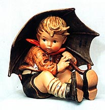 Goebel M I Hummel Figurine - Umbrella Boy
