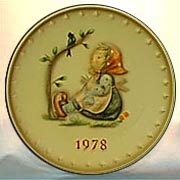 Goebel M I Hummel Annual Plate - 1978 Happy Pastime