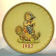 Goebel M I Hummel Annual Plate - 1987 Feeding Time