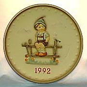 Goebel M I Hummel Annual Plate - 1992 Wayside Harmony