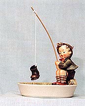 Goebel M I Hummel Figurine - Just Fishing