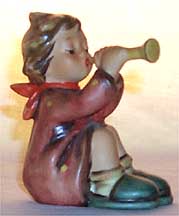 Goebel M I Hummel Figurine - Girl With Trumpet