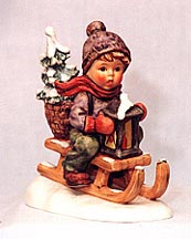 Goebel M I Hummel Figurine - Ride Into Christmas