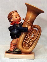 Goebel M I Hummel Figurine - The Tuba Player