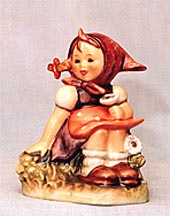 Goebel M I Hummel Figurine - In The Meadow