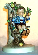 Goebel M I Hummel Candle Holder - Apple Tree Boy