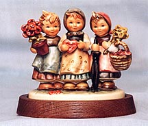 Goebel M I Hummel Figurine - Trio Of Wishes