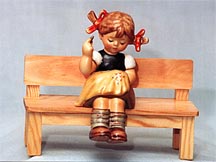 Goebel M I Hummel Figurine - Nimble Fingers