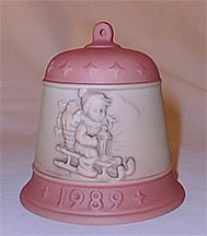 Goebel M I Hummel Christmas Bell - 1989 Ride Into Christmas