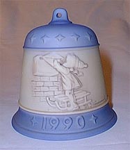 Goebel M I Hummel Christmas Bell - 1990 Letter To Santa