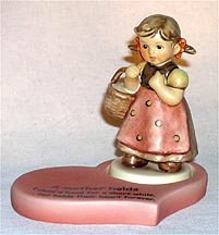 Goebel M I Hummel Figurine - Come With Me with heart base
