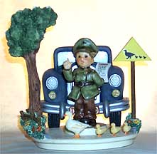 Goebel M I Hummel Figurine - Halt! Collector Set