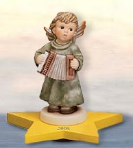 Goebel M I Hummel Figurine - Angel With Accordian