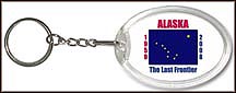 Alaska State Quarter Keychain