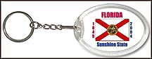 Florida State Quarter Keychain