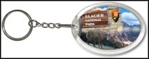 Glacier National Park Quarter Keychain