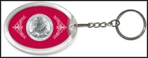 Hawai'i Volcanoes National Park Quarter Keychain