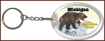 Michigan State Quarter Keychain